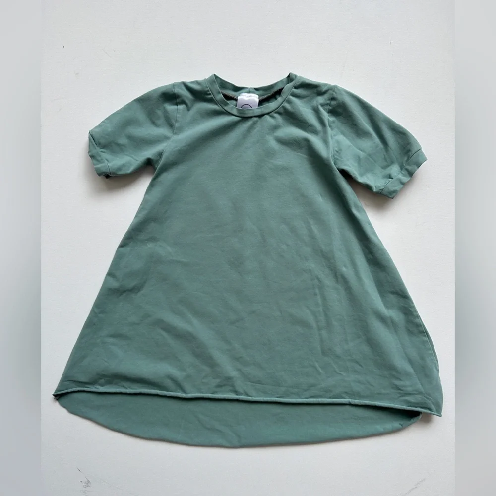 Sunlit Valley - Shirt Sleeve - T-Shirt Dresses - Green/Pink Size 5-6T - Picture 2 of 7
